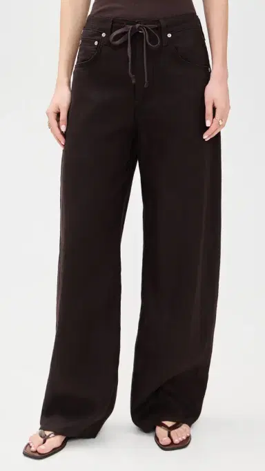 Citizens of Humanity Brynn Drawstring Trousers Chocolate 24 | Thumbnail 2