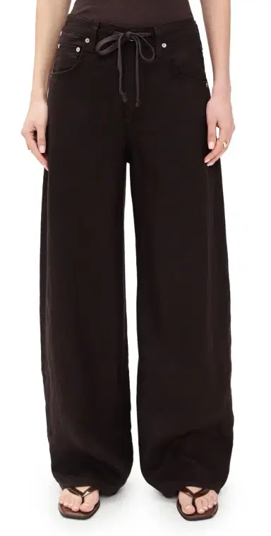Citizens of Humanity Brynn Drawstring Trousers Chocolate 24 | Thumbnail 1