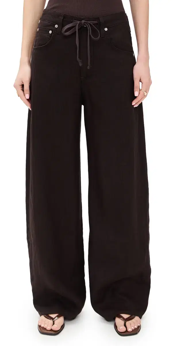 Brynn Drawstring Trousers Chocolate