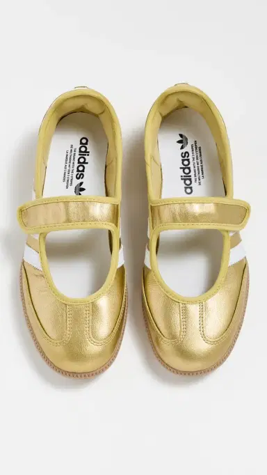 Adidas Samba Jane Shoes Gold/White 5 | Thumbnail 5