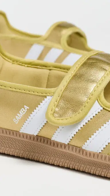 Adidas Samba Jane Shoes Gold/White 5 | Thumbnail 6