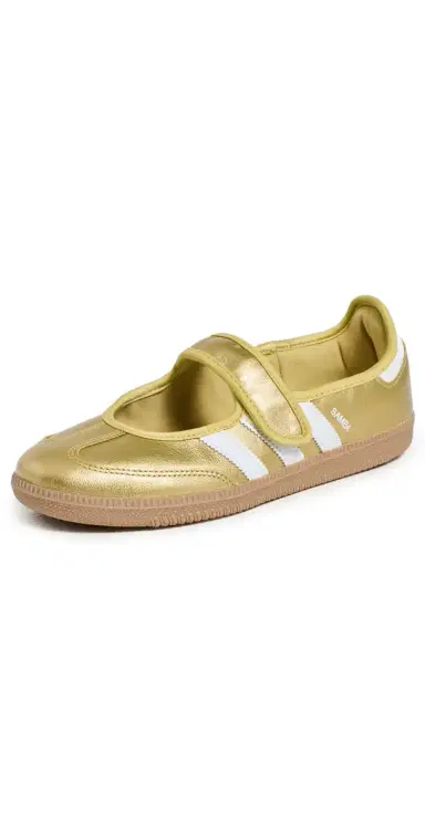 Adidas Samba Jane Shoes Gold/White 5 | Thumbnail 1