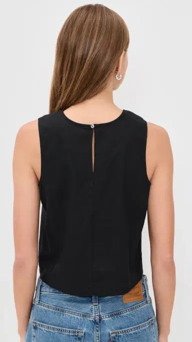 Z Supply Sloane Linen Top Black | Thumbnail 3