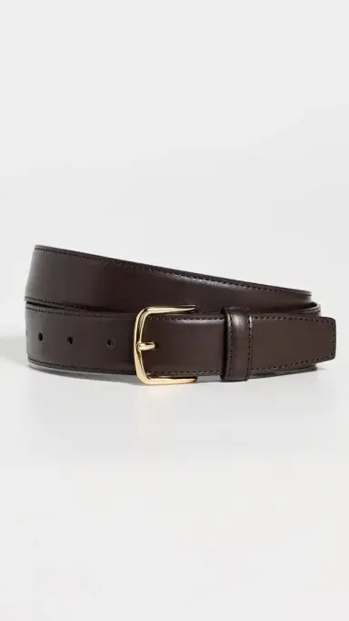 Vince 32mm Stitched Leather Belt | Thumbnail 2
