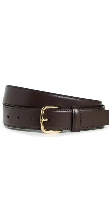 Vince 32mm Stitched Leather Belt | Thumbnail 1