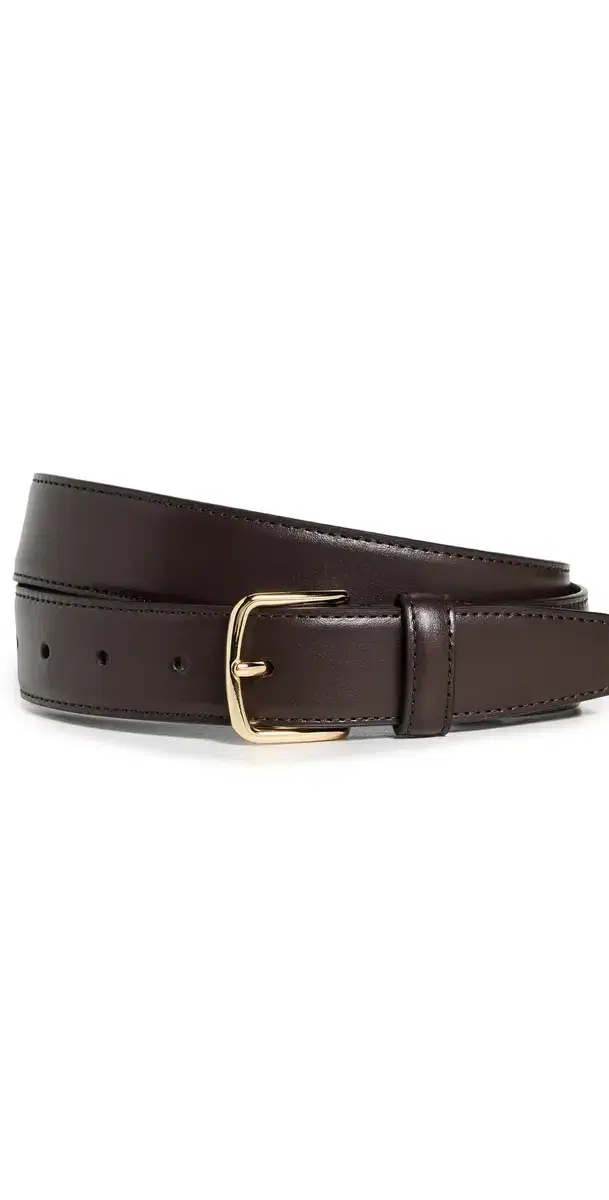 Vince 32mm Stitched eather Belt Cacao Brown