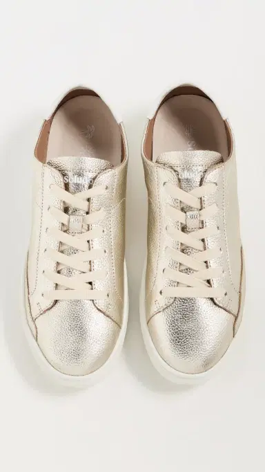 Soludos Ibiza Classic Leather Sneakers Platinum 5 | Thumbnail 5