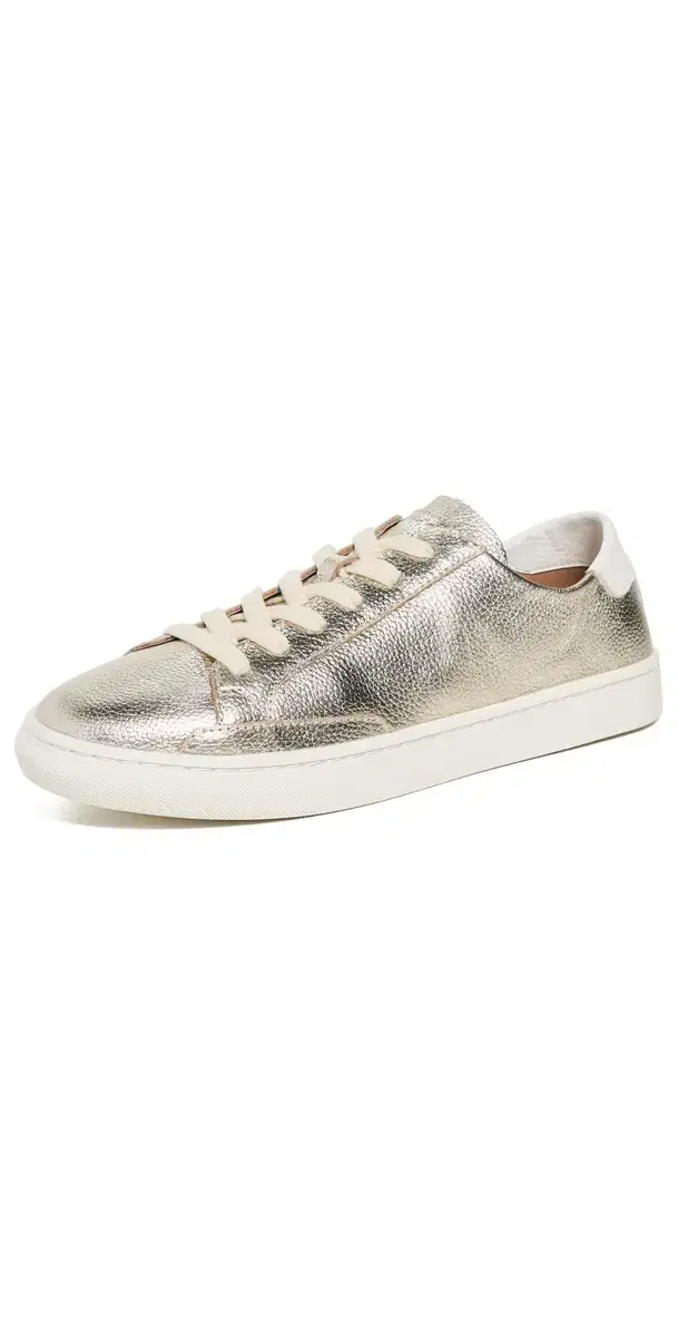 Soludos Ibiza Classic Leather Sneakers Platinum