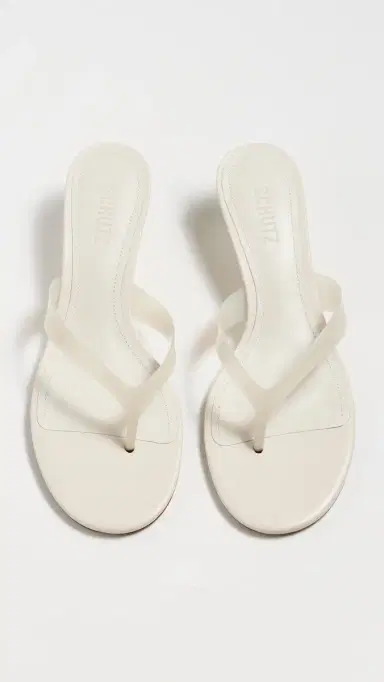 Schutz Roslyn Jelly Wedges Sugar White | Thumbnail 5 Schutz Roslyn Jelly Wedges Sugar White | Thumbnail 5