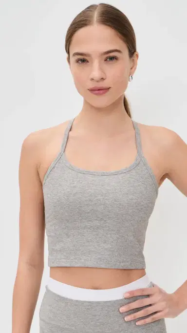 Beyond Yoga Spacedye Slim Racerback Cropped Tank Silver Mist S | Thumbnail 2 Beyond Yoga Spacedye Slim Racerback Cropped Tank Silver Mist S | Thumbnail 2