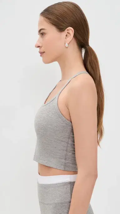 Beyond Yoga Spacedye Slim Racerback Cropped Tank Silver Mist S | Thumbnail 4 Beyond Yoga Spacedye Slim Racerback Cropped Tank Silver Mist S | Thumbnail 4