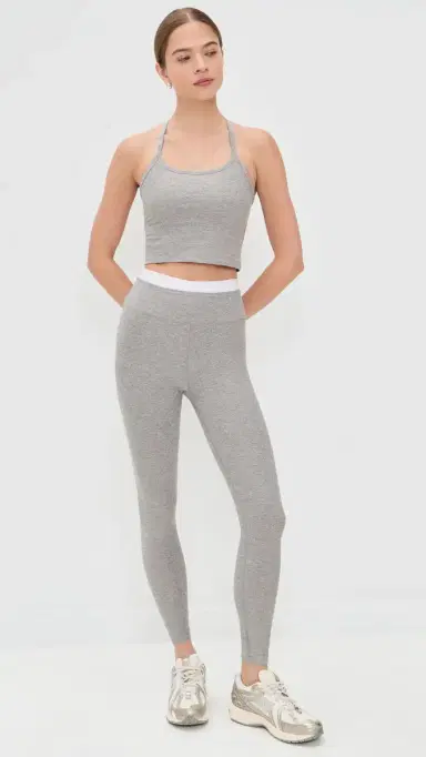 Beyond Yoga Spacedye Slim Racerback Cropped Tank Silver Mist S | Thumbnail 5 Beyond Yoga Spacedye Slim Racerback Cropped Tank Silver Mist S | Thumbnail 5
