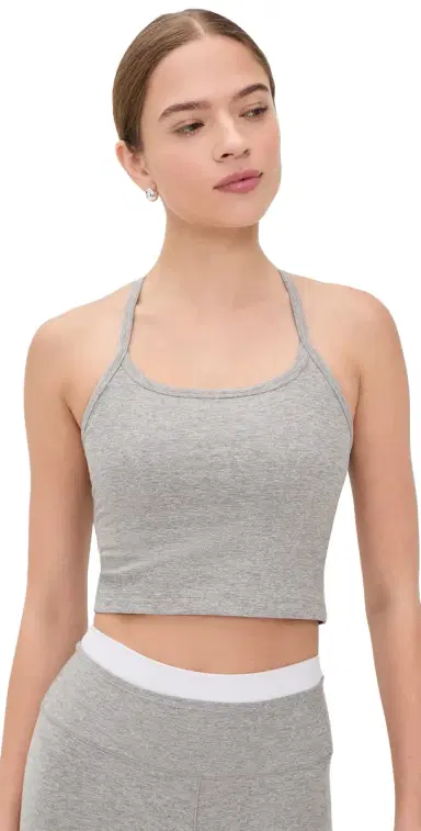 Beyond Yoga Spacedye Slim Racerback Cropped Tank Silver Mist S | Thumbnail 1 Beyond Yoga Spacedye Slim Racerback Cropped Tank Silver Mist S | Thumbnail 1