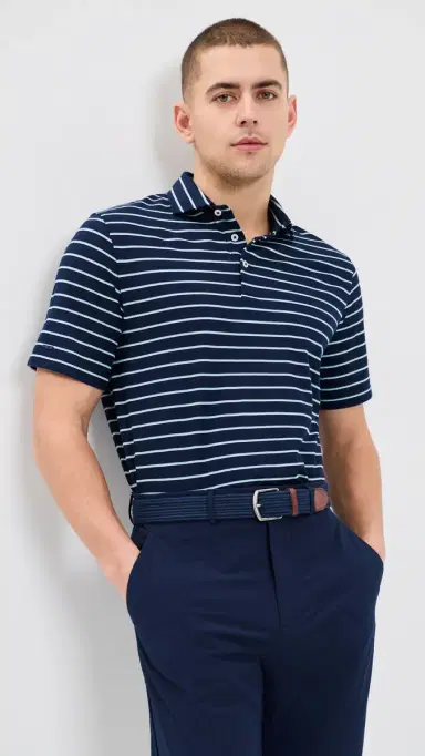 RLX Ralph Lauren Multi Stripe Tour Pique Polo Refined Navy Multi | Thumbnail 2 RLX Ralph Lauren Multi Stripe Tour Pique Polo Refined Navy Multi | Thumbnail 2