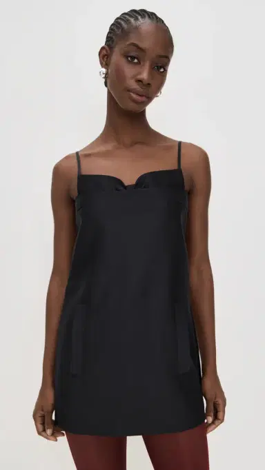 SHUSHU/TONG Double Corset Straps Dress Black | Thumbnail 2