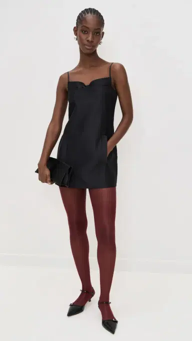 SHUSHU/TONG Double Corset Straps Dress Black | Thumbnail 5