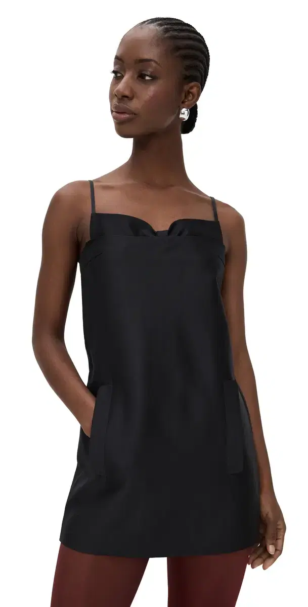 Double Corset Straps Dress Black