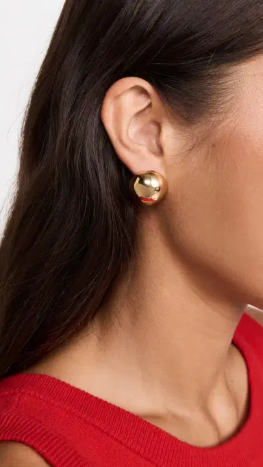 Annika Inez Small Hemisphere Earrings | Thumbnail 3 Annika Inez Small Hemisphere Earrings | Thumbnail 3