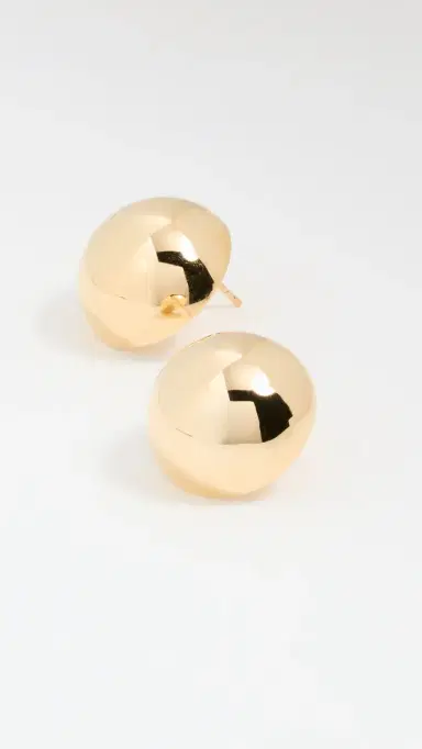 Annika Inez Small Hemisphere Earrings | Thumbnail 4 Annika Inez Small Hemisphere Earrings | Thumbnail 4
