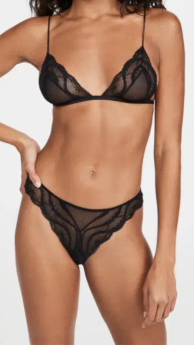 Kiki De Montparnasse Leche oi Soft Bra Black | Thumbnail 2