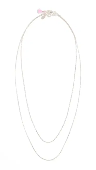 SHASHI Silver Line Necklace Silver One Size | Thumbnail 5