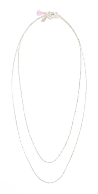 SHASHI Silver Line Necklace Silver One Size | Thumbnail 1