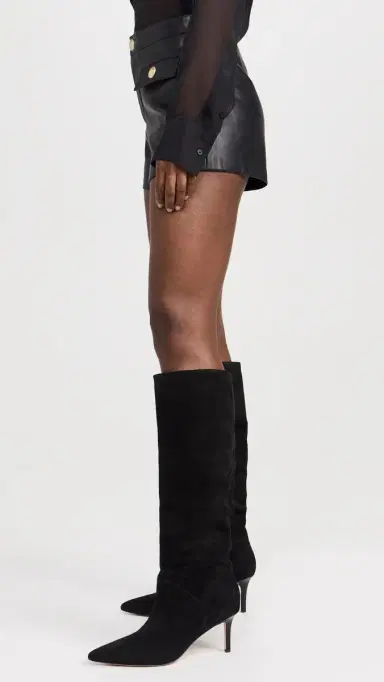 L'AGENCE Dionne Faux Leather Shorts Black | Thumbnail 4 L'AGENCE Dionne Faux Leather Shorts Black | Thumbnail 4