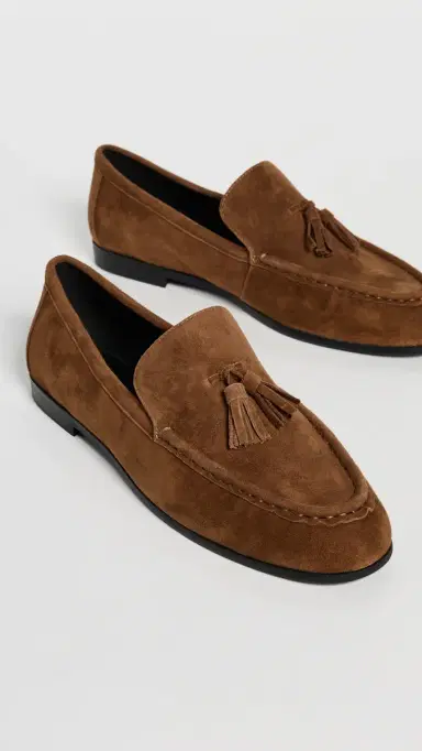 Black Suede Studio Finn Loafers Tobacco Suede 40 | Thumbnail 5