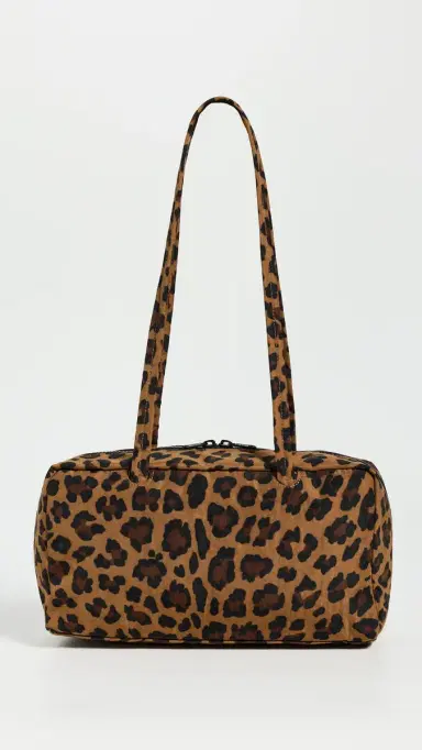 BAGGU Nylon Bowler Bag Leopard | Thumbnail 2 BAGGU Nylon Bowler Bag Leopard | Thumbnail 2