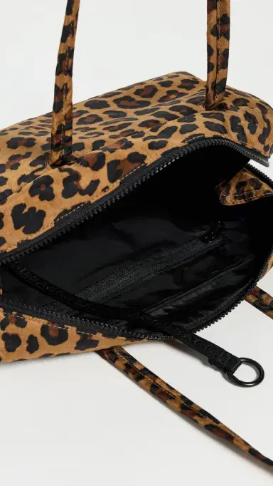 BAGGU Nylon Bowler Bag Leopard | Thumbnail 6 BAGGU Nylon Bowler Bag Leopard | Thumbnail 6