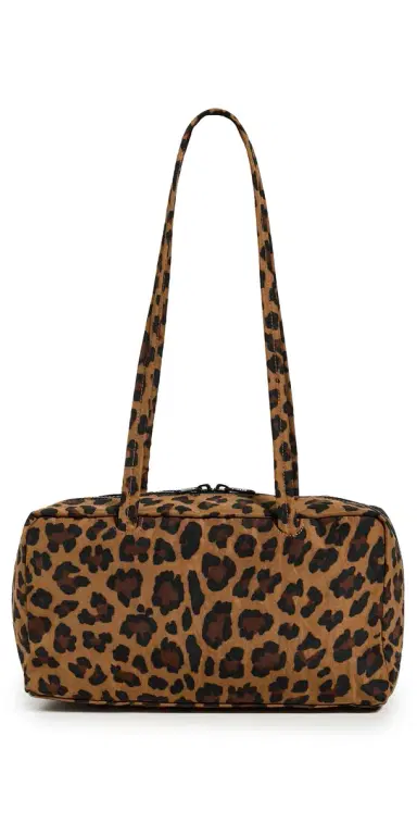 BAGGU Nylon Bowler Bag Leopard | Thumbnail 1 BAGGU Nylon Bowler Bag Leopard | Thumbnail 1