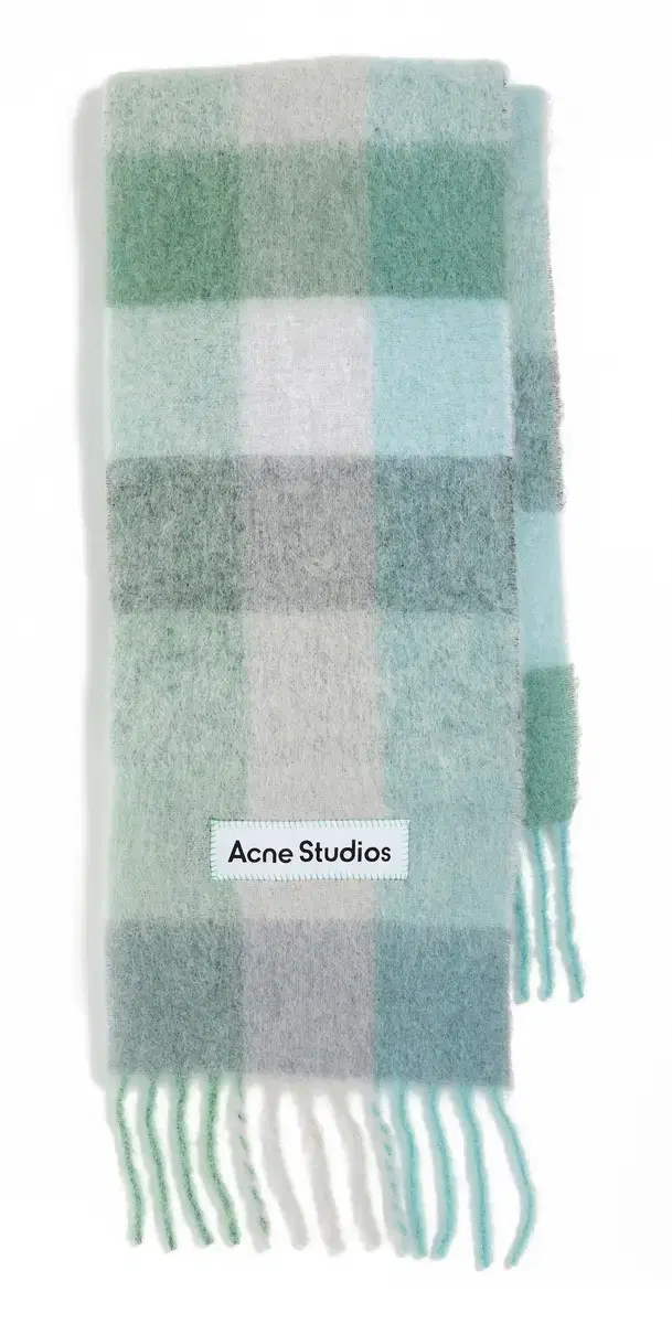 Vally Solid Scarf Turquoise/Grey/Mint Green One Size