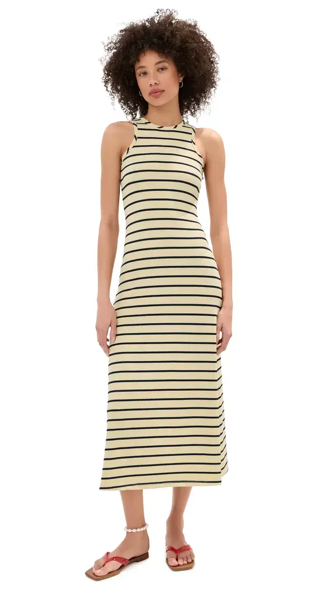 Sloane Dress Yellow/Blue