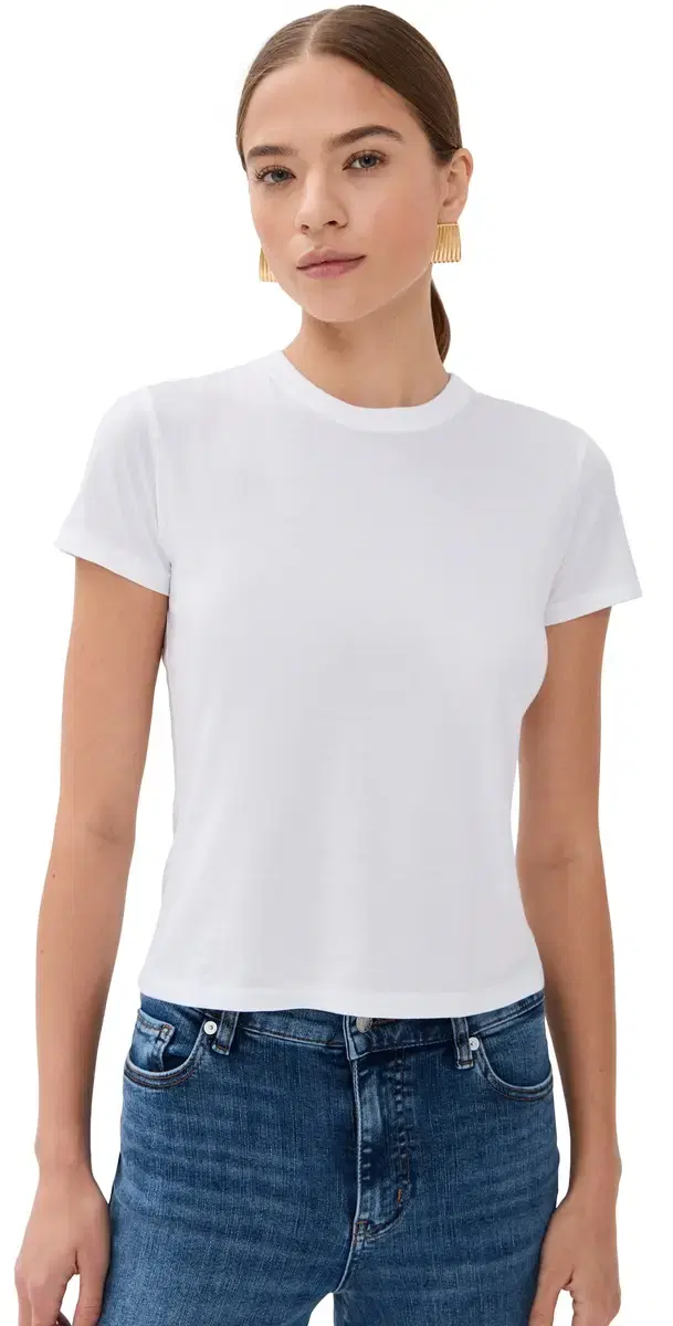 FRAME The Baby Tee White