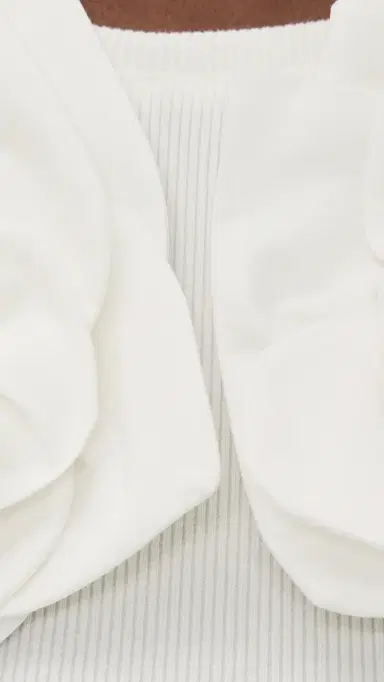 AKNVAS Camille 3D Flower Tank White | Thumbnail 6 AKNVAS Camille 3D Flower Tank White | Thumbnail 6