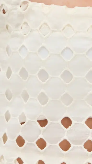 LE BOP Eyelet Desiree Cropped Tank Ivory L | Thumbnail 6 LE BOP Eyelet Desiree Cropped Tank Ivory L | Thumbnail 6