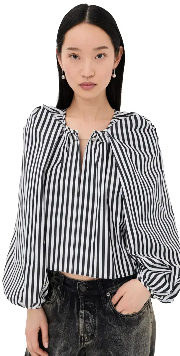 Grand Bazaar Mini Top B/W Stripe