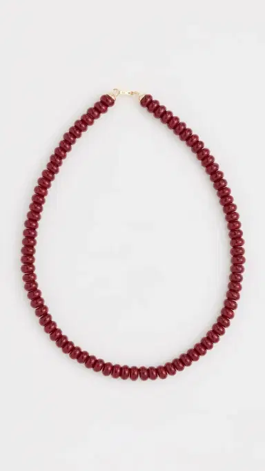 SHASHI Gemstone Necklace Ruby One Size | Thumbnail 2