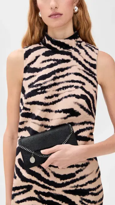 Stella McCartney Falabella Continental Wallet Black One Size | Thumbnail 3