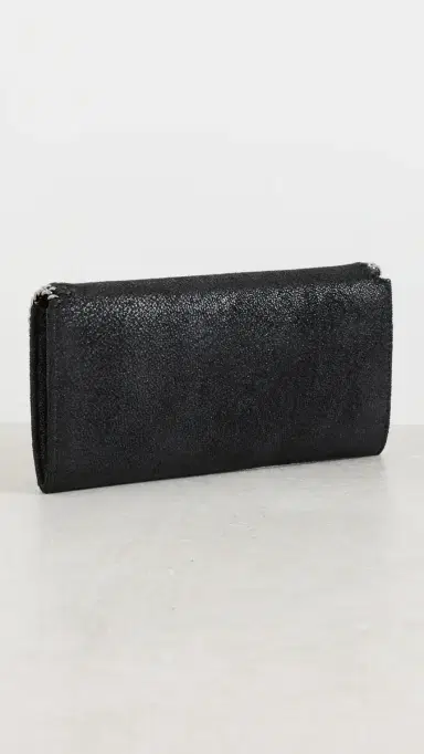 Stella McCartney Falabella Continental Wallet Black One Size | Thumbnail 4