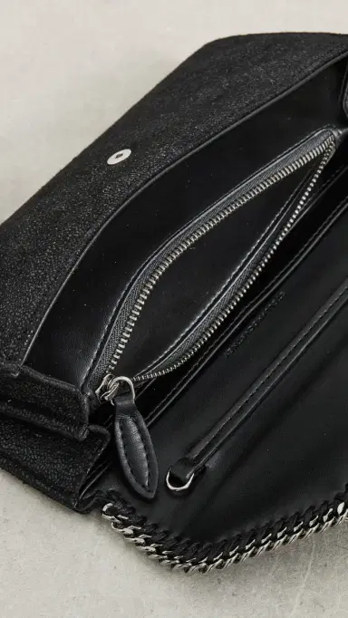 Stella McCartney Falabella Continental Wallet Black One Size | Thumbnail 6