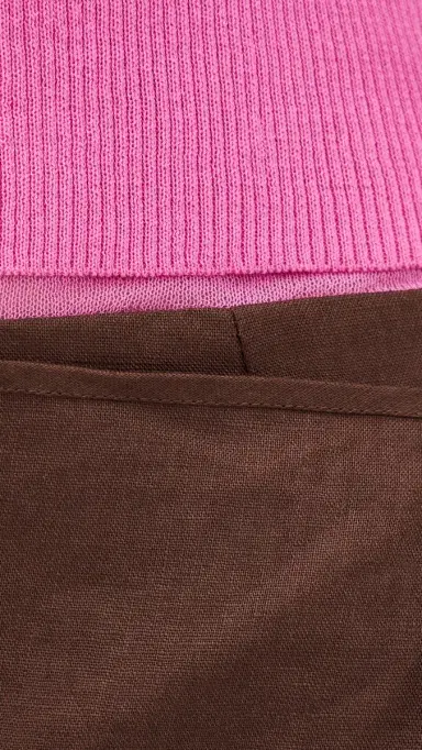 STAUD Taylor Dress Orchid/Dark Oak | Thumbnail 6