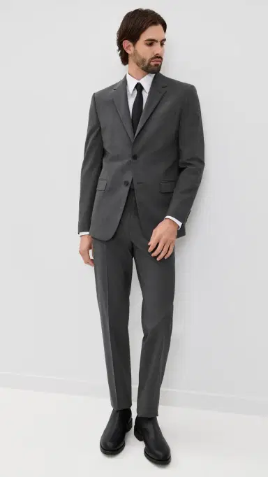 Theory Chambers Stretch Wool Blazer Medium Charcoal 42 | Thumbnail 5