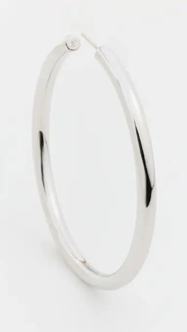 Jennifer Fisher 2 Lilly Hoops Silver One Size | Thumbnail 4