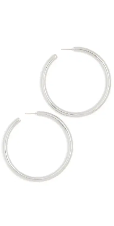 Jennifer Fisher 2 Lilly Hoops Silver One Size | Thumbnail 1