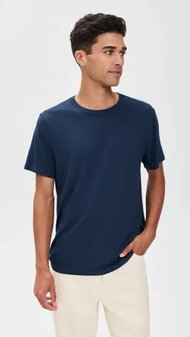 Marine Layer ignature Crew Tee True Navy | Thumbnail 2