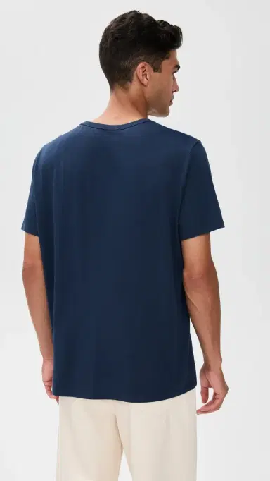 Marine Layer ignature Crew Tee True Navy | Thumbnail 3