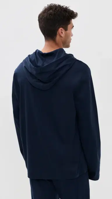Polo Ralph Lauren Underwear Mercerized Cotton Hoodie Cruise Navy | Thumbnail 3