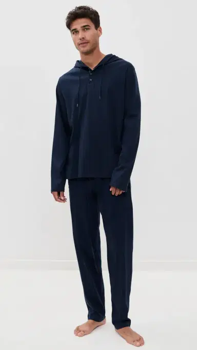 Polo Ralph Lauren Underwear Mercerized Cotton Hoodie Cruise Navy | Thumbnail 5