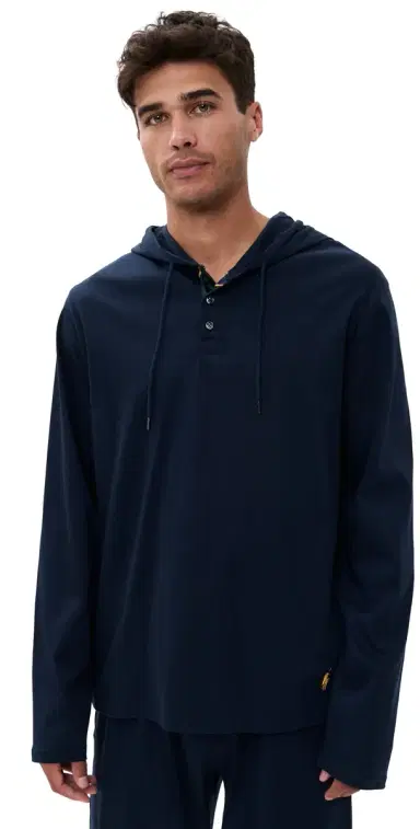 Polo Ralph Lauren Underwear Mercerized Cotton Hoodie Cruise Navy | Thumbnail 1